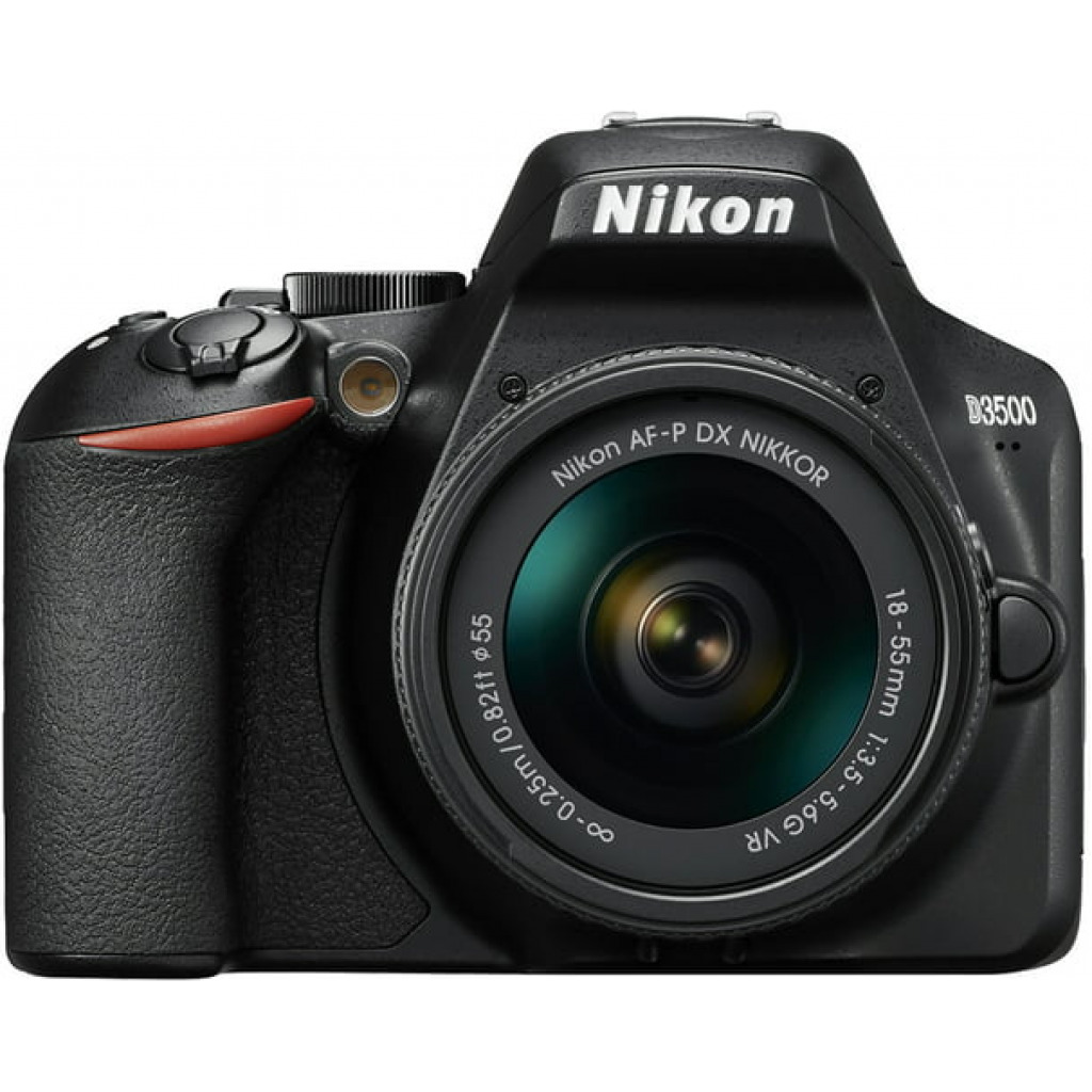 Nikon D3500 W/ AF-P DX Nikkor 18-55mm f/3.5-5.6G VR Digital Camera - Black