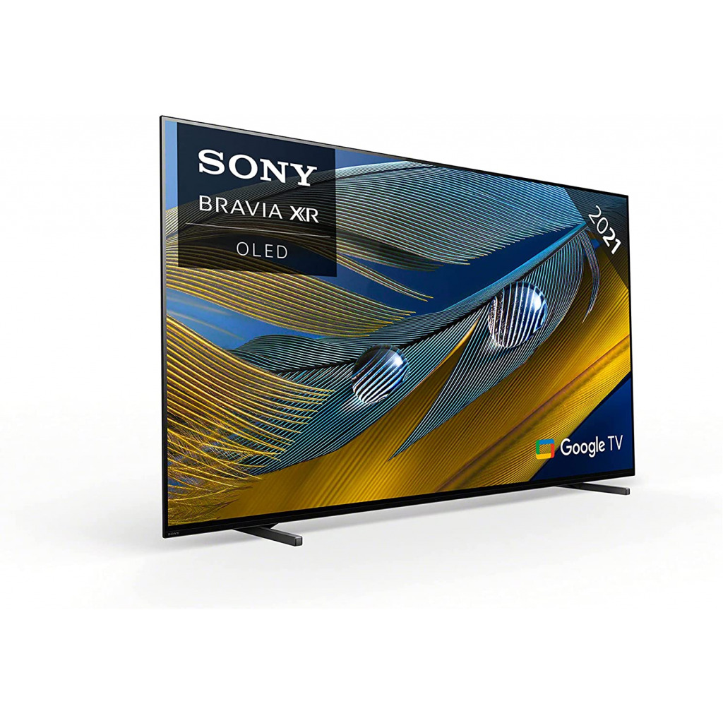 Sony BRAVIA XR OLED KD55A80J - 55-inch - OLED - 4K Ultra HD (UHD) - High Dynamic Range (HDR) - Google TV - (Black, 2021 model)