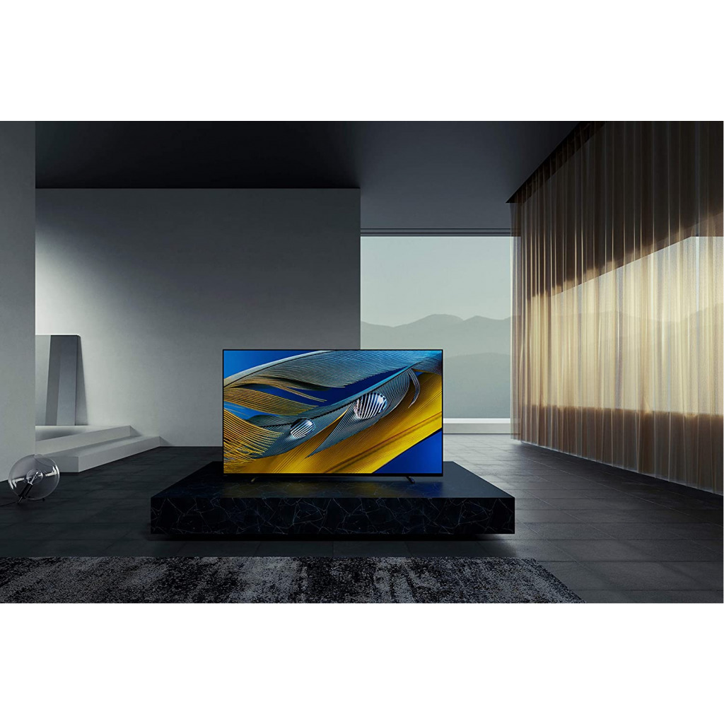 Sony BRAVIA XR OLED KD55A80J - 55-inch - OLED - 4K Ultra HD (UHD) - High Dynamic Range (HDR) - Google TV - (Black, 2021 model)