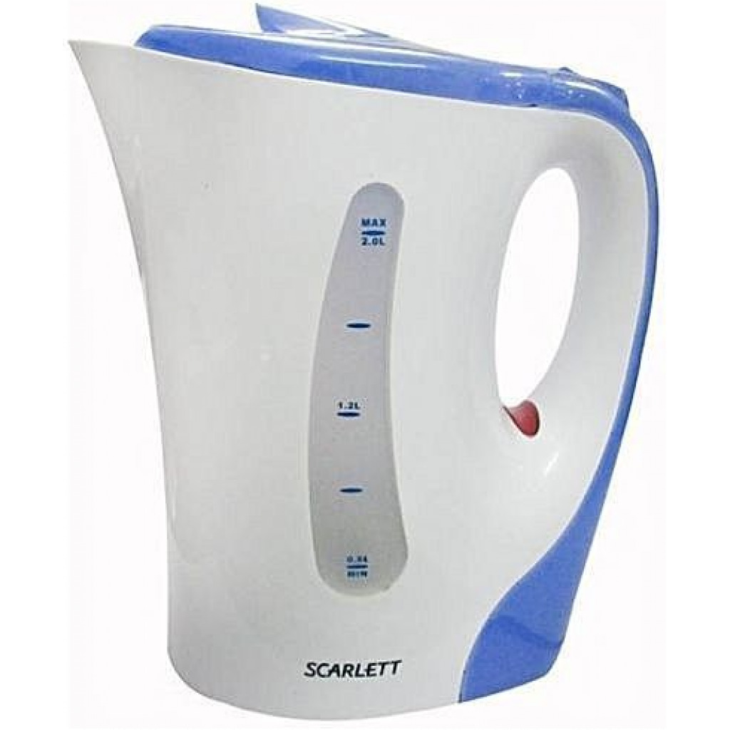 Scarlett Original Plastic Cordless Electric Kettle Percolator - White