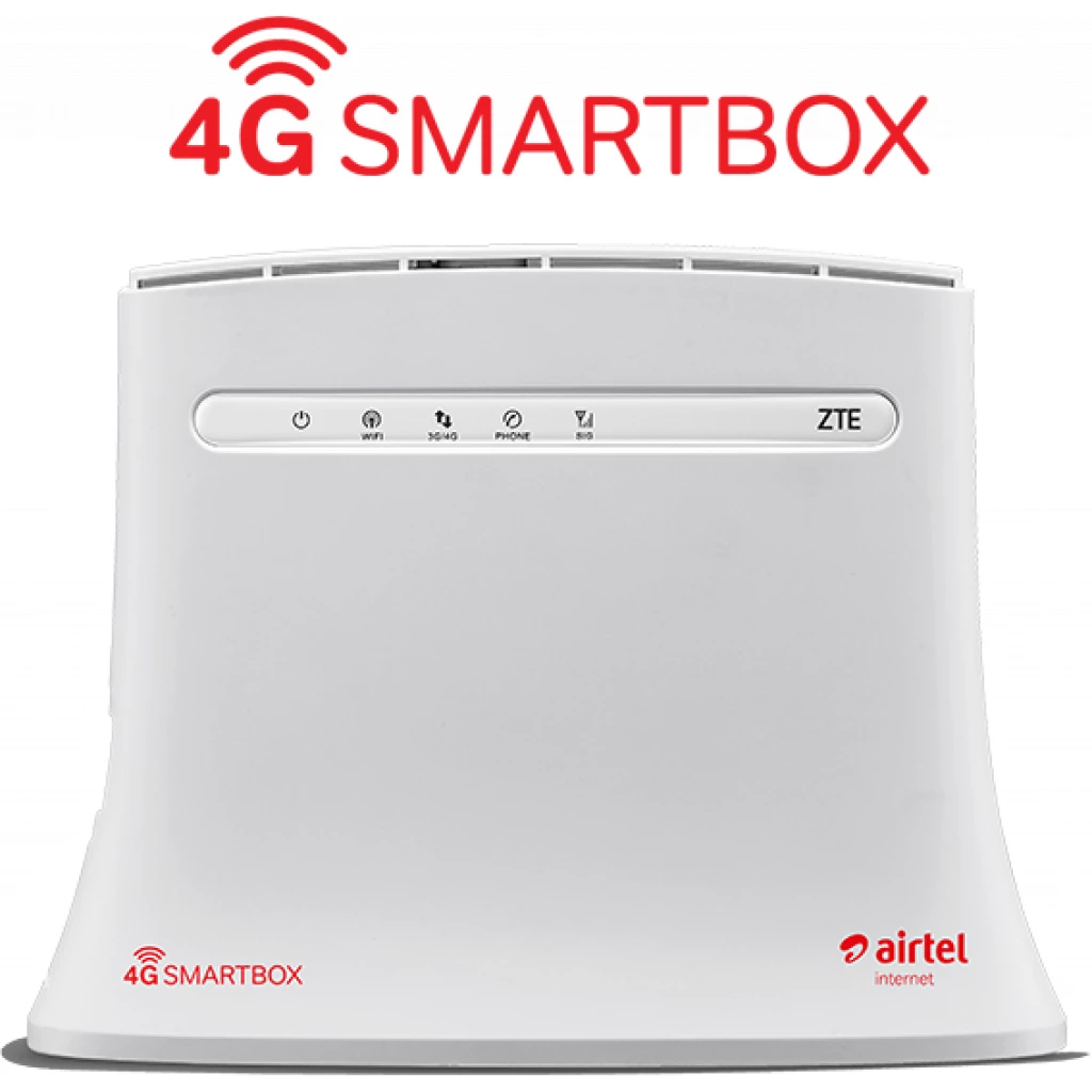 Airtel 4G Smartbox Router, MiFi, Wifi, Ethernet, Free Simcard, Free 51GB Data, Free Installation and 1 year warranty