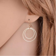 New Women’s Double Dangle Drop Earrings Wedding Jewelry – Silver Earrings TilyExpress 2