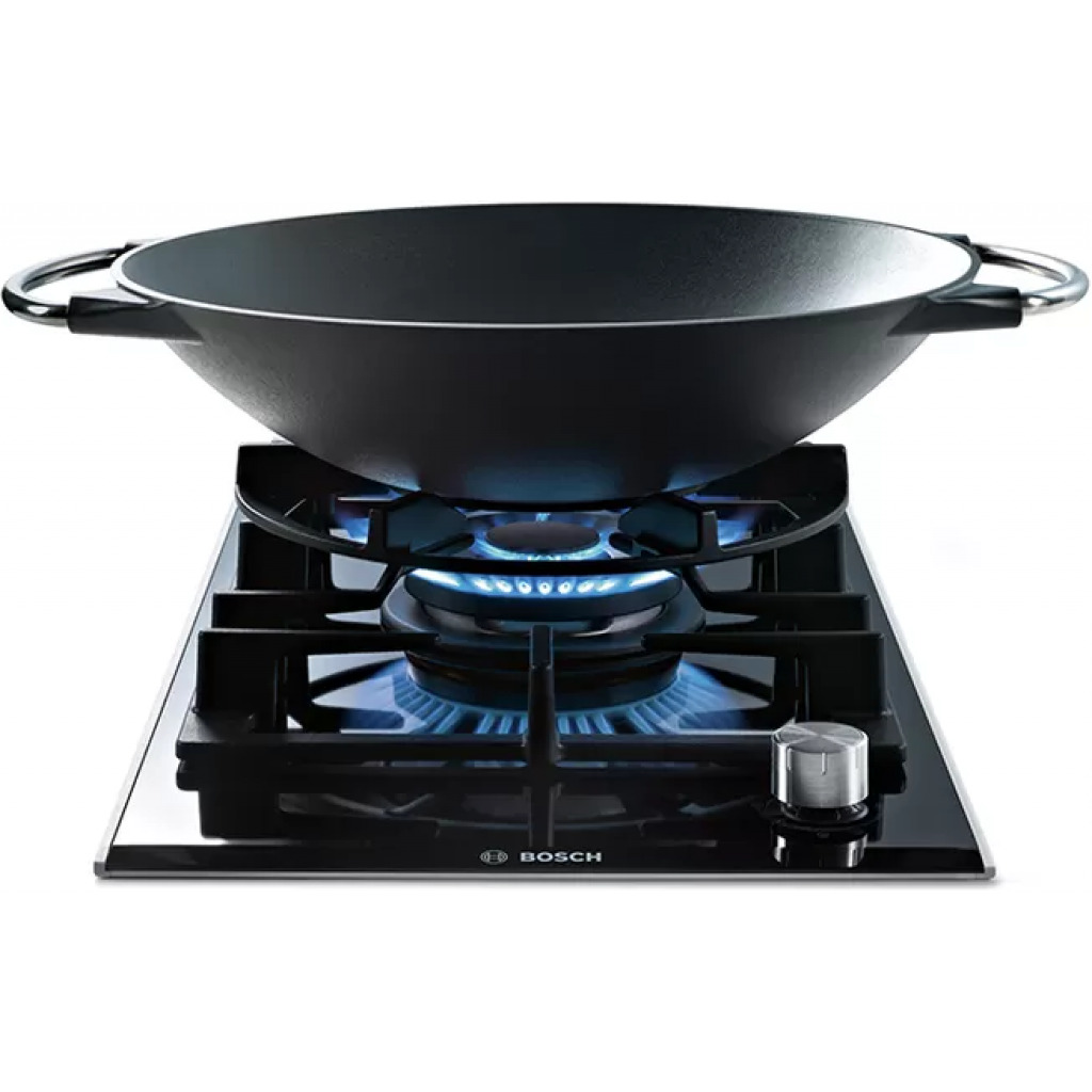 Bosch PRS9A6D70 Gas Hob, 90 CM, 5 Burners, Series 8 With Flame Select Ceramic Glass – Black