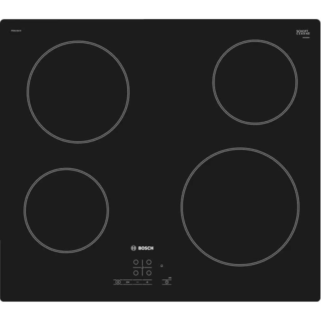 Bosch Serie | 4 Inbuilt Hard Glass Electric Hob 60 cm PKE611B17E - Black