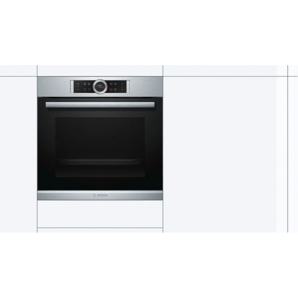 Bosch Serie 8 Built-in Oven 71 - Litres Multifunction Electric Oven 60 x 60 cm HBG634BS1B - Stainless steel