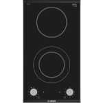 Bosch Series 2 Domino Electric Hob 30 cm Surface Mount With Frame PKF375CA1E - Black