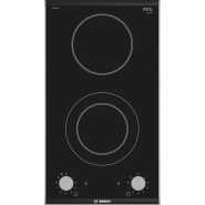 Bosch Series 2 Domino Electric Hob 30 cm Surface Mount With Frame PKF375CA1E - Black