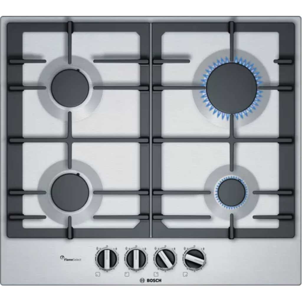 Bosch Serie 6 Gas Hob 60 cm PCP6A5B90 - Stainless steel