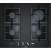 Bosch Serie 6 Gas Hob 60cm Tempered Glass PPP6A6B20, Black (4 Cooking Areas)