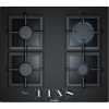 Bosch Serie 6 Gas Hob 60cm Tempered Glass PPP6A6B20, Black (4 Cooking Areas)