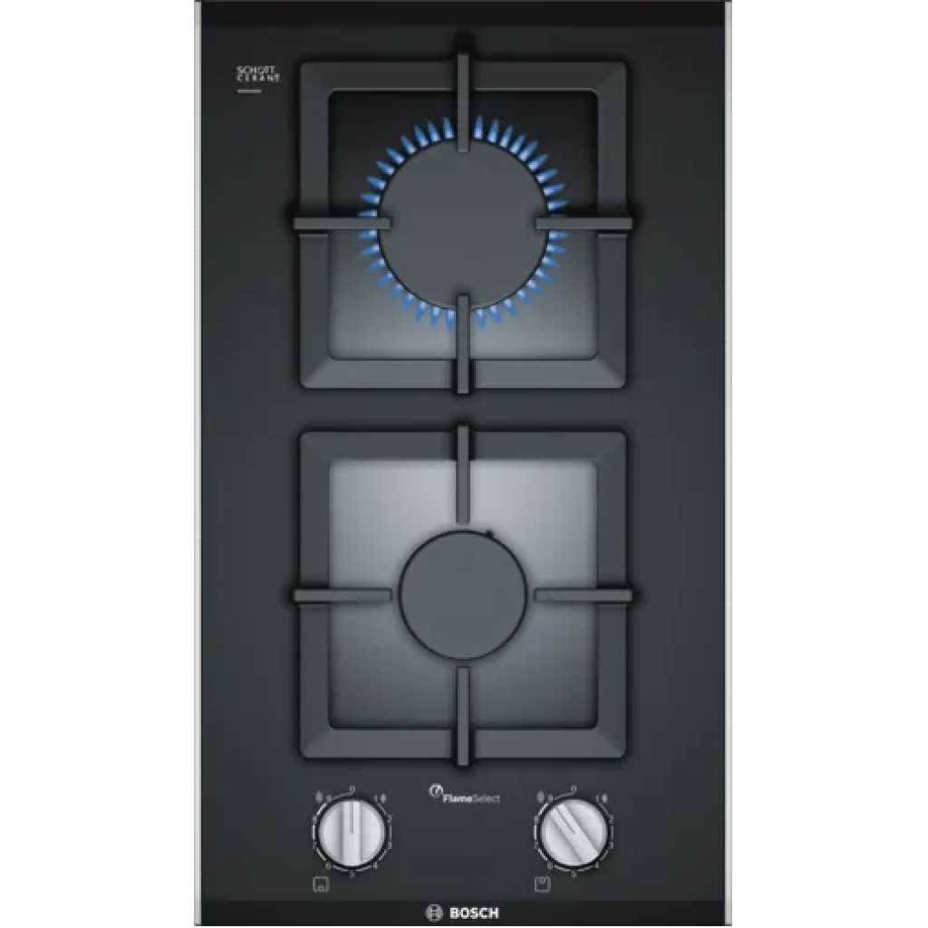 Bosch PSB3A6B20 2 Gas Hob - Domino Gas 2 Hobs - Black