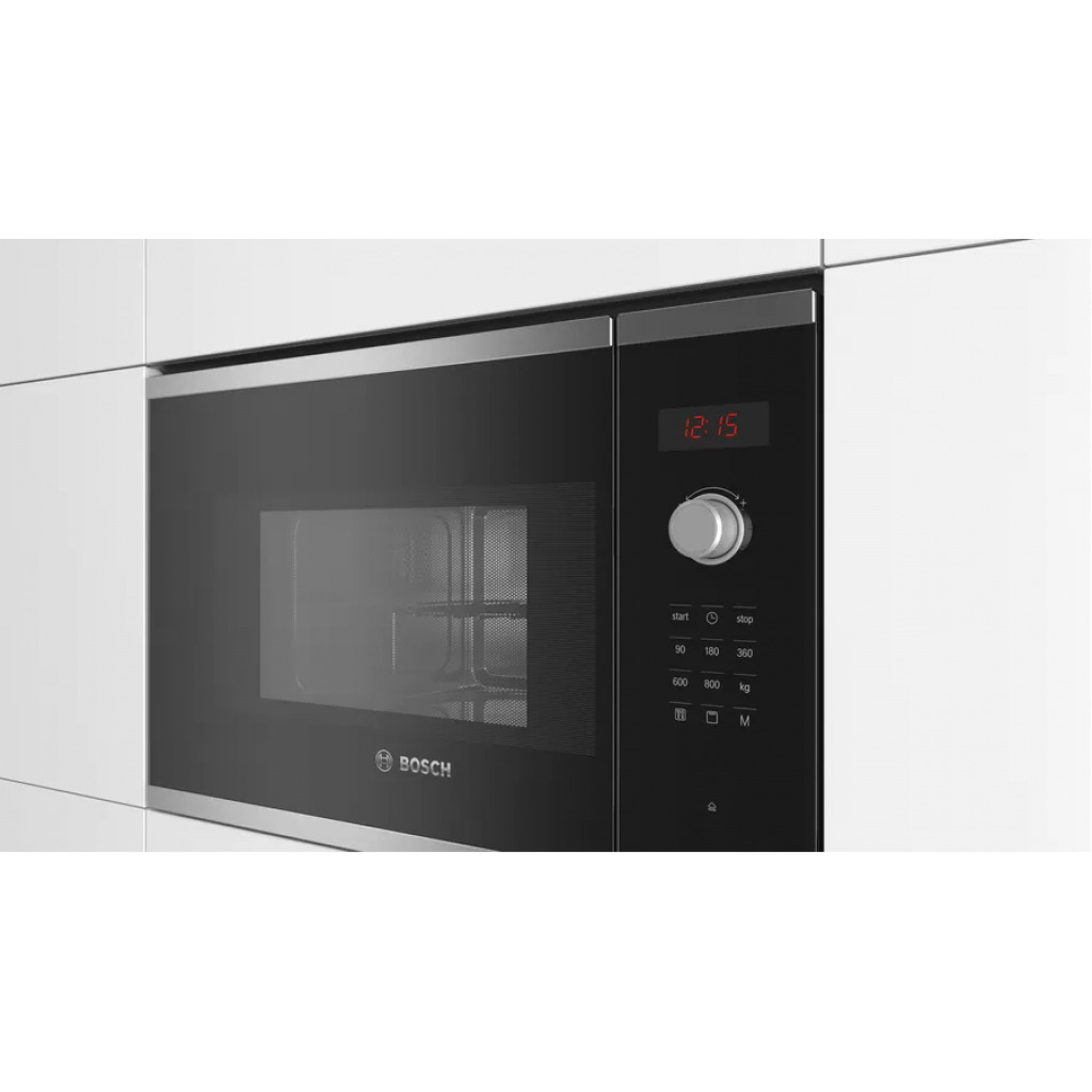 Bosch Serie 4 Built-in 20 - Litres Microwave Oven With Grill 60 x 38 cm BEL523MS0B - Stainless Steel