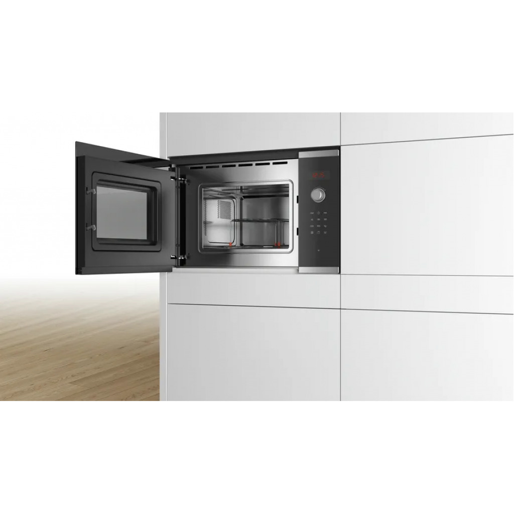 Bosch Serie 4 Built-in 20 - Litres Microwave Oven With Grill 60 x 38 cm BEL523MS0B - Stainless Steel