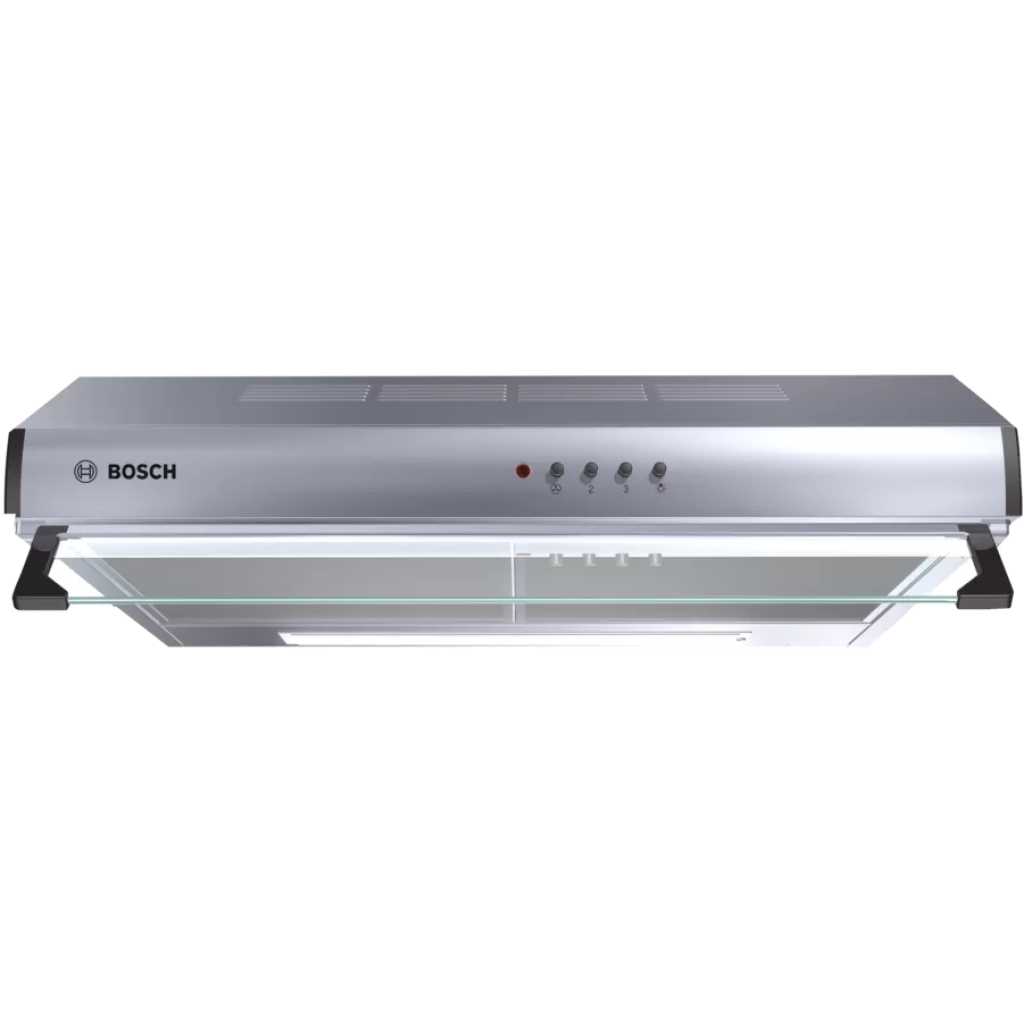 Bosch 60cm Series 4 Under Cabinet Cooker Hood, Kitchen Extractor Fan, DHU665CGB - Stainless Steel