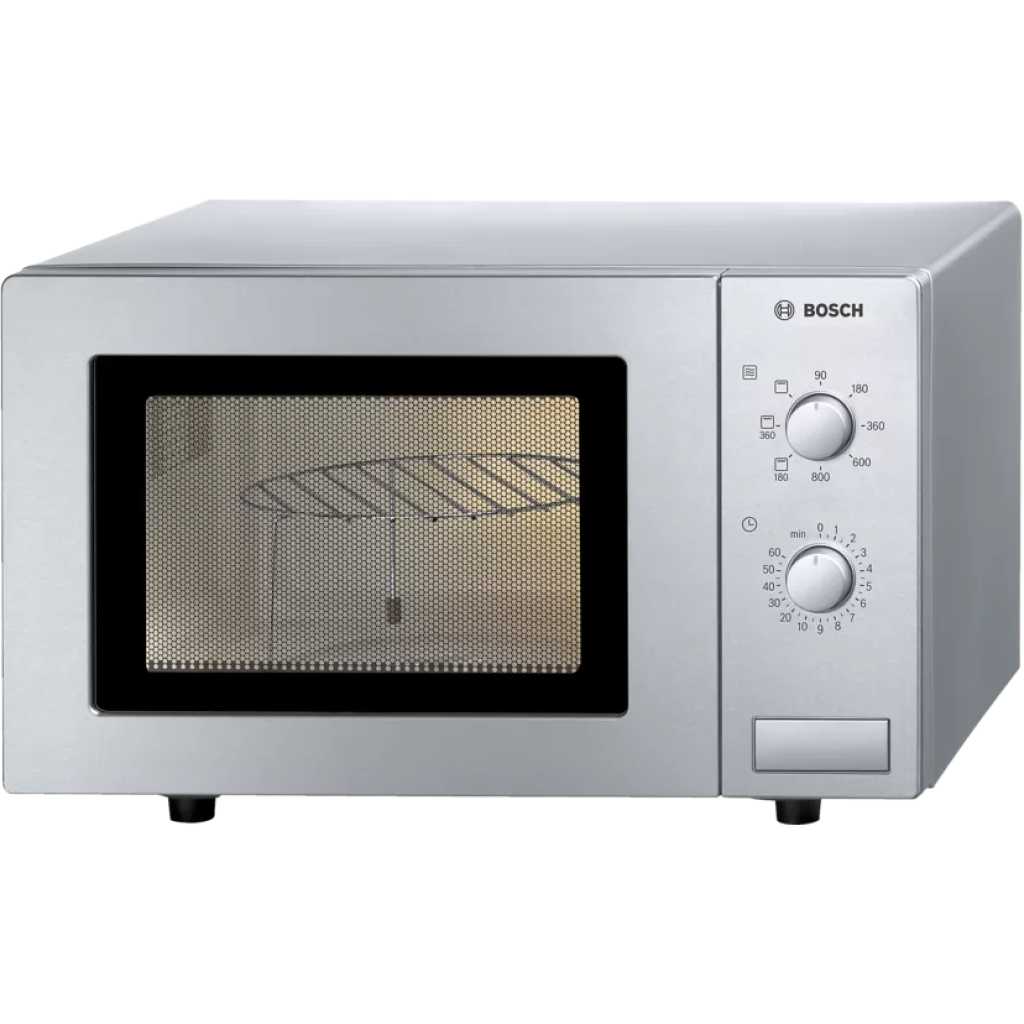 Bosch Serie 4 Freestanding 17 - Litres Microwave Oven With Grill 46 x 29 cm HMT72G450B Stainless steel