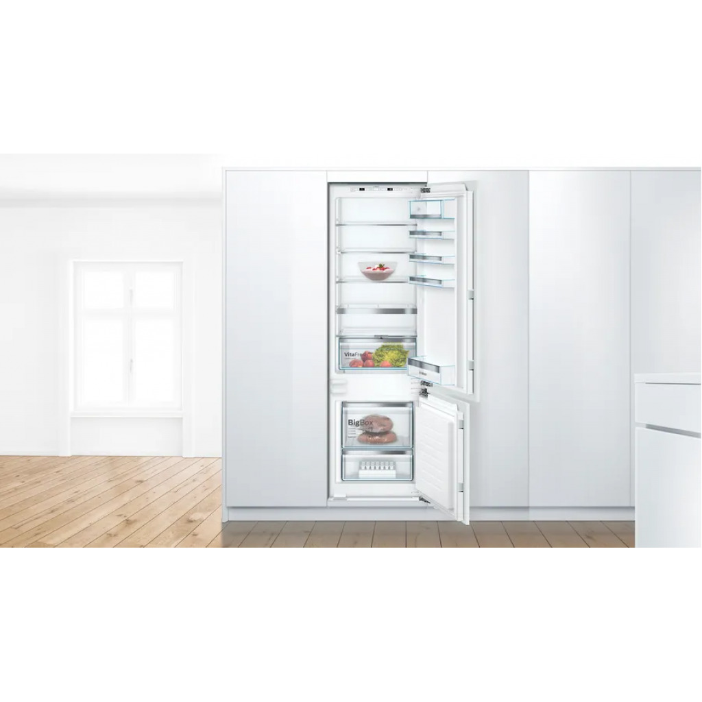 Bosch Serie 6 270 Litre 80/20 Split Integrated Built-in Fridge Freezer KIS87AFE0G