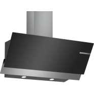 Bosch Series 4 Wall-mounted Cooker Hood 90 cm Clear Glass DWK96AJ60M Black Printed