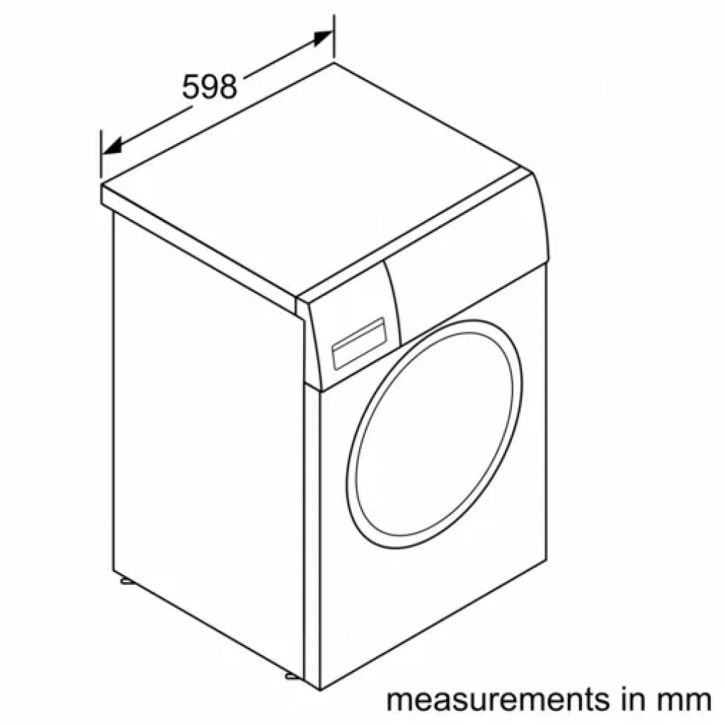 Bosch 8KG WAJ2018SKE Front Load Washing Machine, Pre-Wash, VarioDrum, ActiveWater Plus, Reload (Add Items), 1000rpm, Silver inox