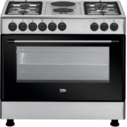 Beko 90x60cm Cooker, 4 Gas + 2 Electric, Inox, GE 12121 DX