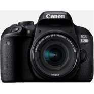 Canon EOS 800D 24.2 Megapixel Digital SLR Camera with Lens, 0.71", 2.17", Black