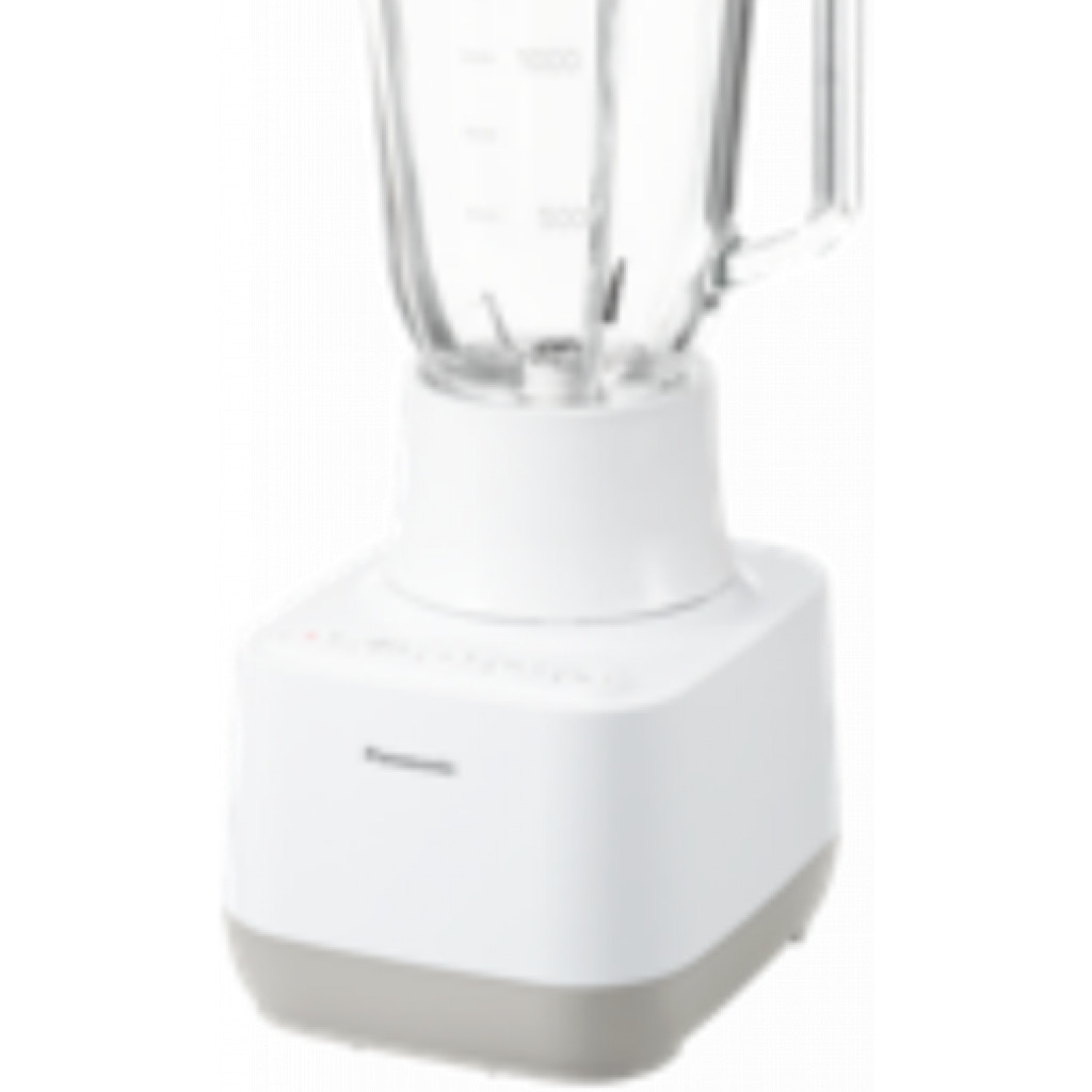 Panasonic 800W Glass Jug Blender MX-MG5421, Smoothie Maker, Ice Crush Function, 2 Attachments - White