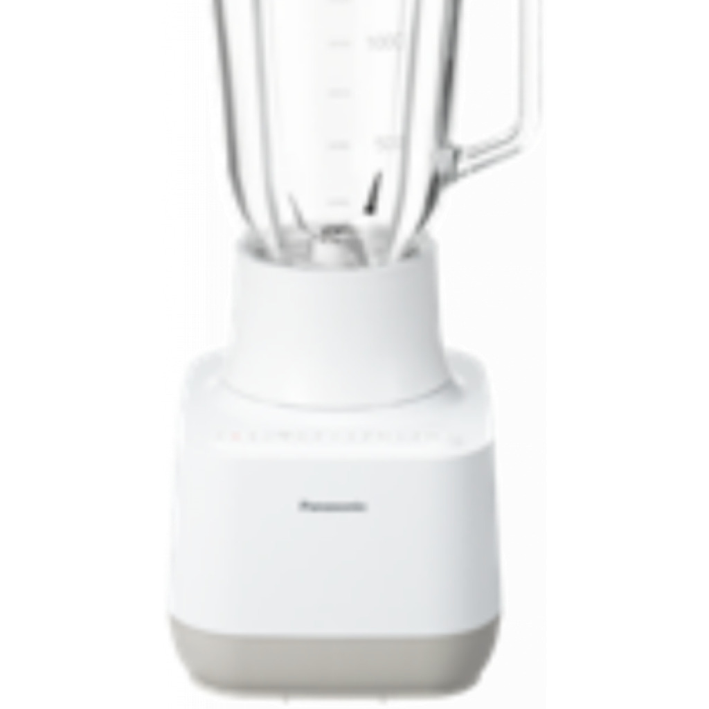 Panasonic 800W Glass Jug Blender MX-MG5421, Smoothie Maker, Ice Crush Function, 2 Attachments - White