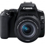 Canon EOS 250D / Rebel SL3 APS-C CMOS Sensor 24MP DSLR Camera with EF-S 18-55mm f/4-5.6 IS STM Lens (Black)
