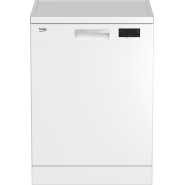 Beko Freestanding 60cm Dishwasher Quick Programmes DFN16430 With 14 Places - White