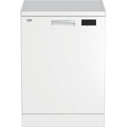 Beko Freestanding 60cm Dishwasher Quick Programmes DFN16430 With 14 Places - White
