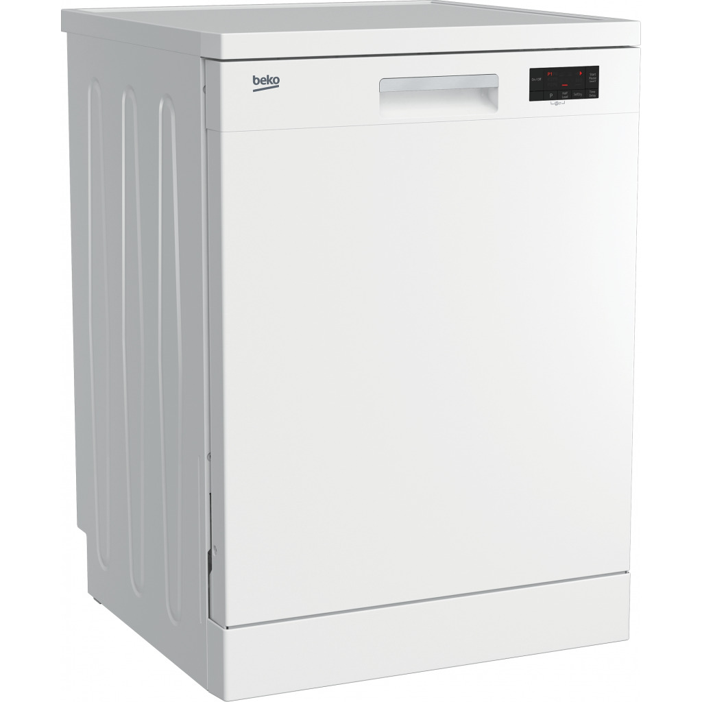 Beko Freestanding 60cm Dishwasher Quick Programmes DFN16430 With 14 Places - White