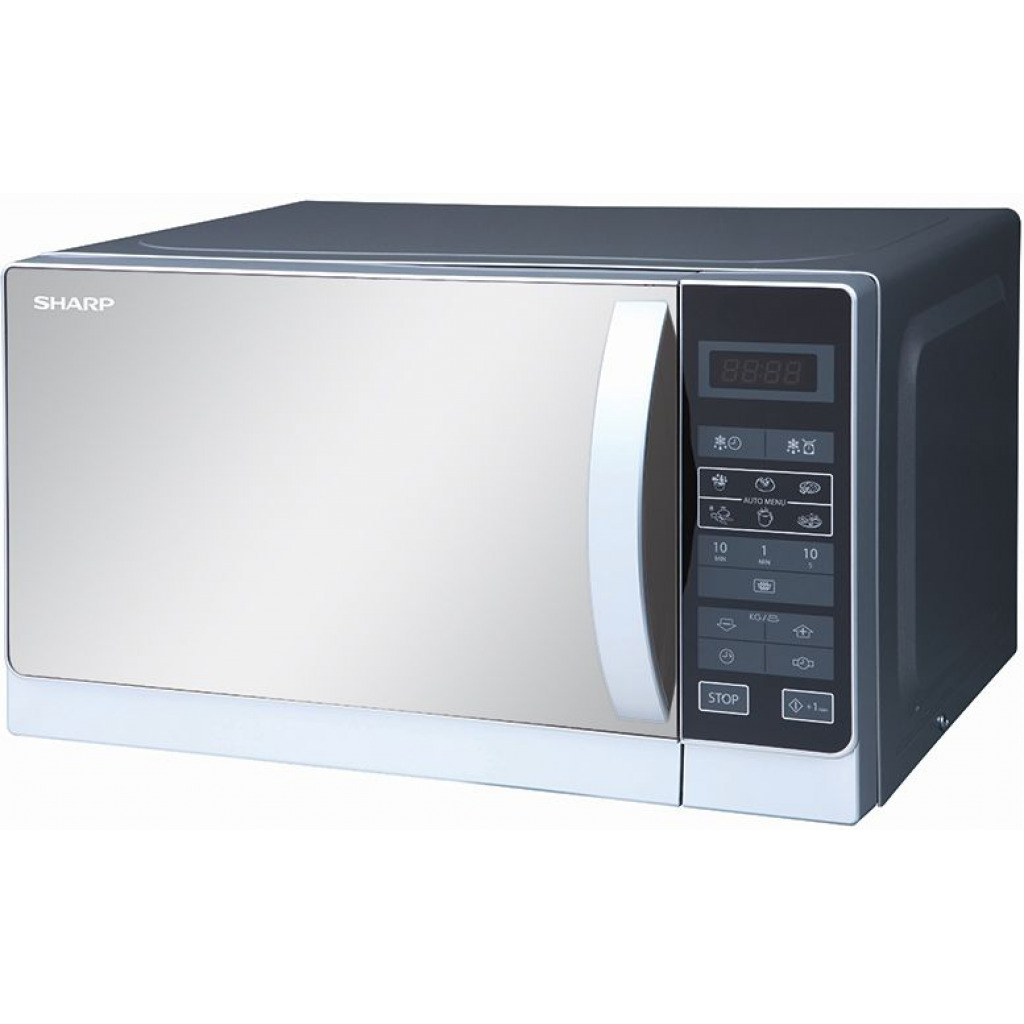 Sharp 20-liter Microwave, Digital Microwave – 6 Auto Cooking Menu, 11 Power levels, 800 watts R-20MR(S)