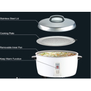 Panasonic 3.2-Litres Conventional Rice Cooker SR-GA321, Multi Cooking, Soup & Stew, Rice Dishes, Noodles, Steam Dishes - Stainless Steel