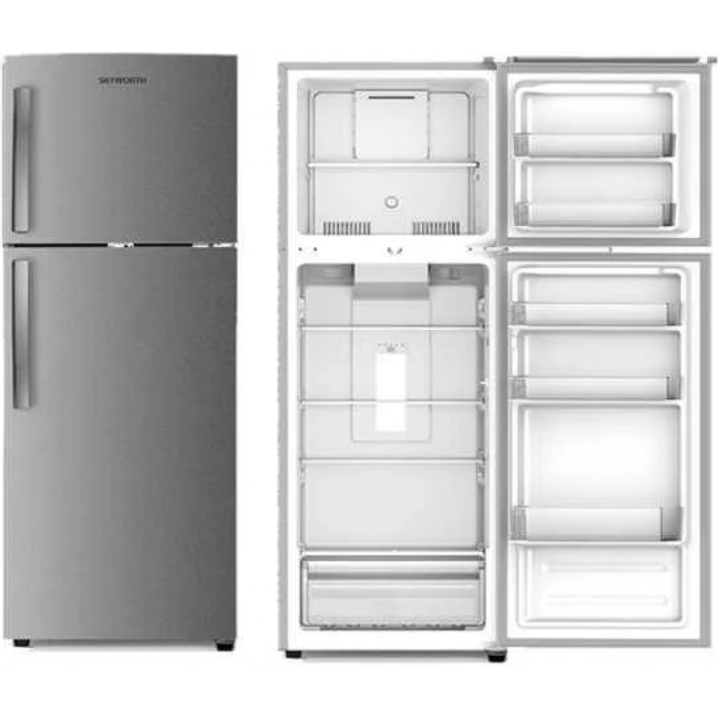 Skyworth SRD-265WT 265 Litres Top Mount Fridge Double Door Refrigerator - Inox