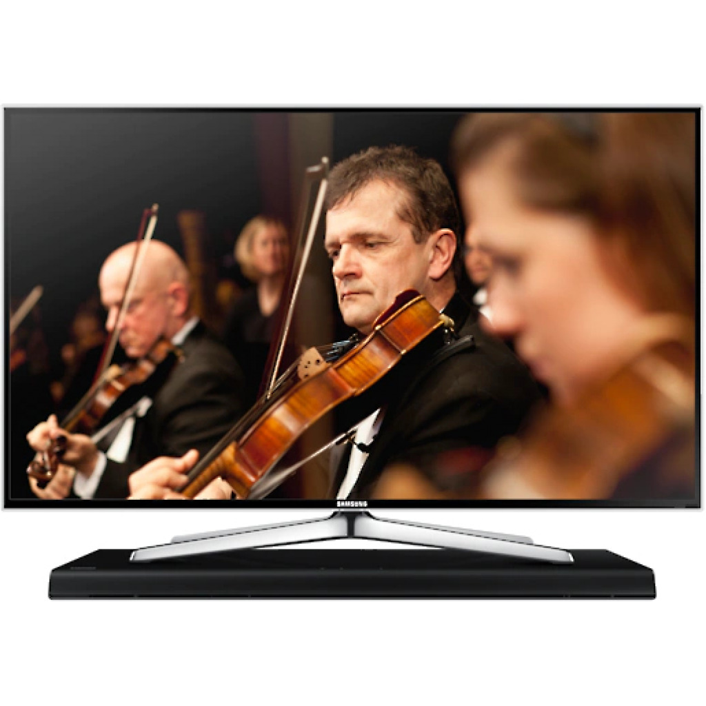 Samsung HW-H600 Wireless Soundstand for 32”+ TVs, Dual Built-In Subwoofers, NFC, Bluetooth, HDMI - Black