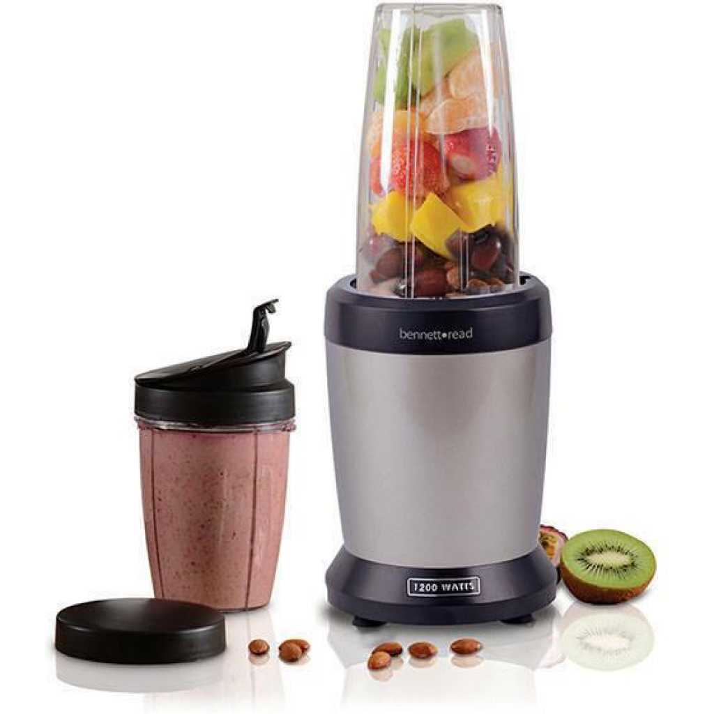 Bennett Read 1200W Nutrition Extractor Blender, Multi Functional Smoothie Blender With Unbreakable Jars + A free Recipe Book