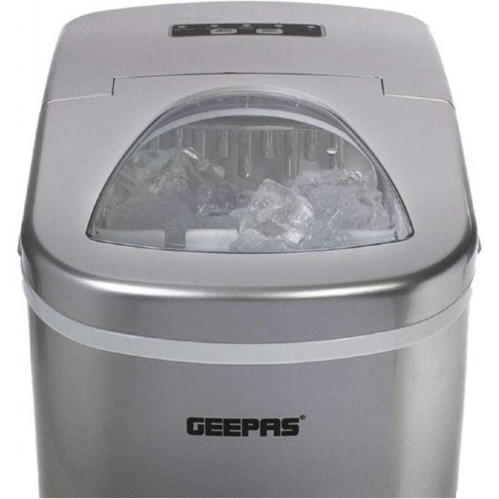 Geepas GIM63015 UK Portable Instant Ice Cube Maker Machine - Silver