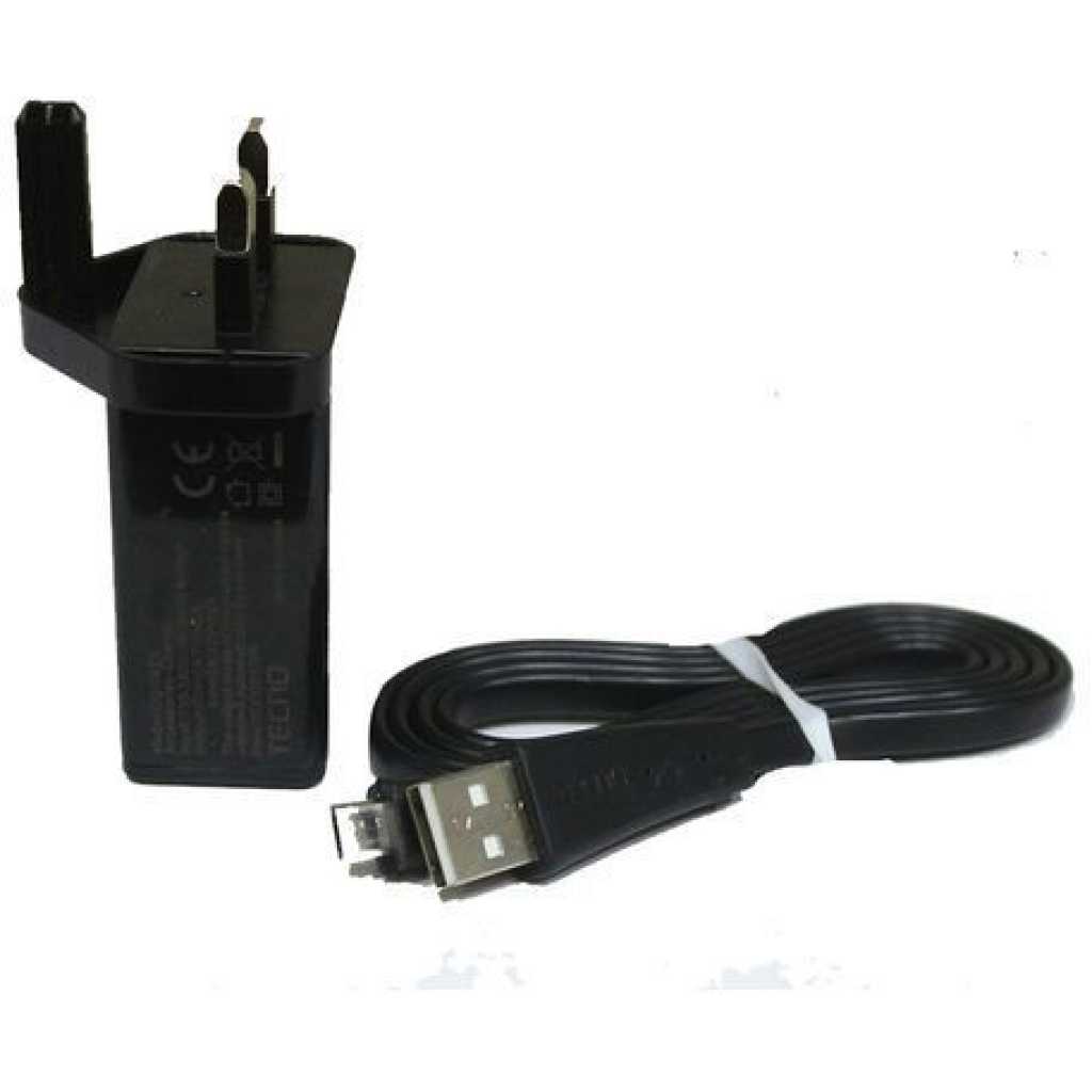 Tecno New Tecno Fast Charging USb Charger - Black