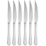 6 Pieces Of Table Steak knives Cutlery Set, Silver