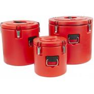 3 Pc Insulated Food Storage Cold & Hot Pots Casseroles Dishes - Red
