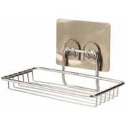 Wall Mounted Kitchen, Bathroom Sponge Soap Dish Holder, Dispenser - Silver