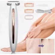 Painless Whole Body Hair Removal Wet And Dry Rechargeable Electric Shaver(White)