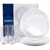 Luminarc Opal Glass 16pcs,Dinnerware Set - White