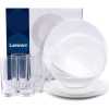 Luminarc Opal Glass 16pcs,Dinnerware Set - White