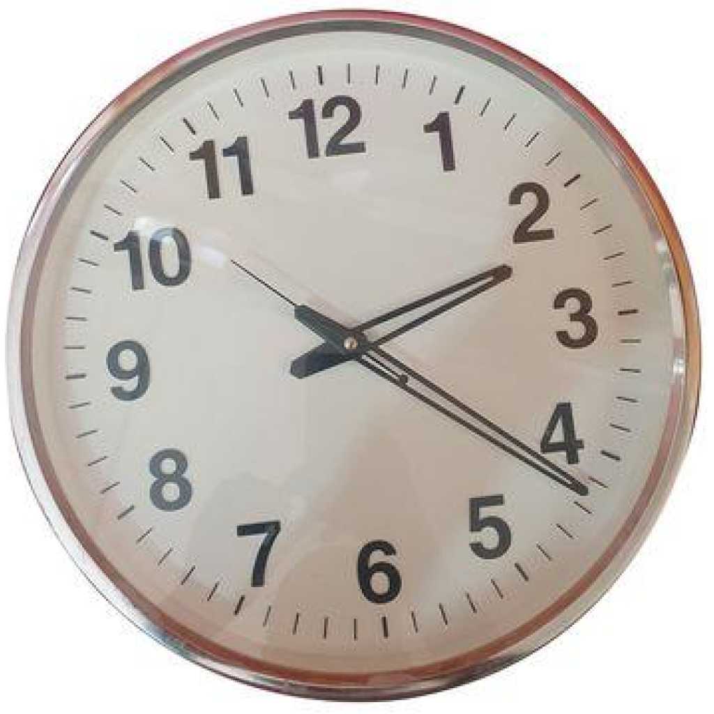 Round Wall Clock - White