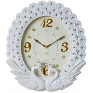 Peacock Silent Stylish Wall Clock – White Wall Clocks TilyExpress