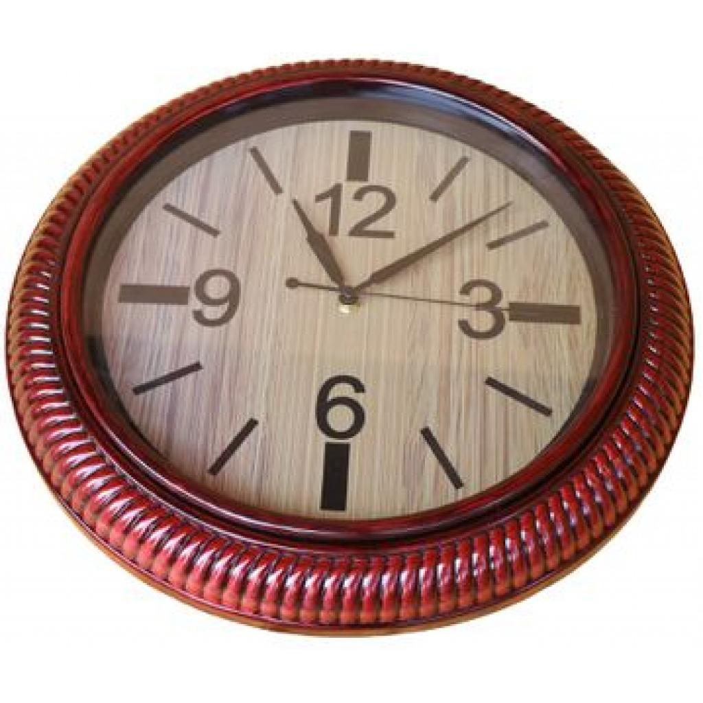 Medium Wall Clock - Brown