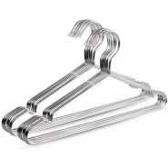 A 10 Pcs Steel Clothes Hangers-Stainless steel