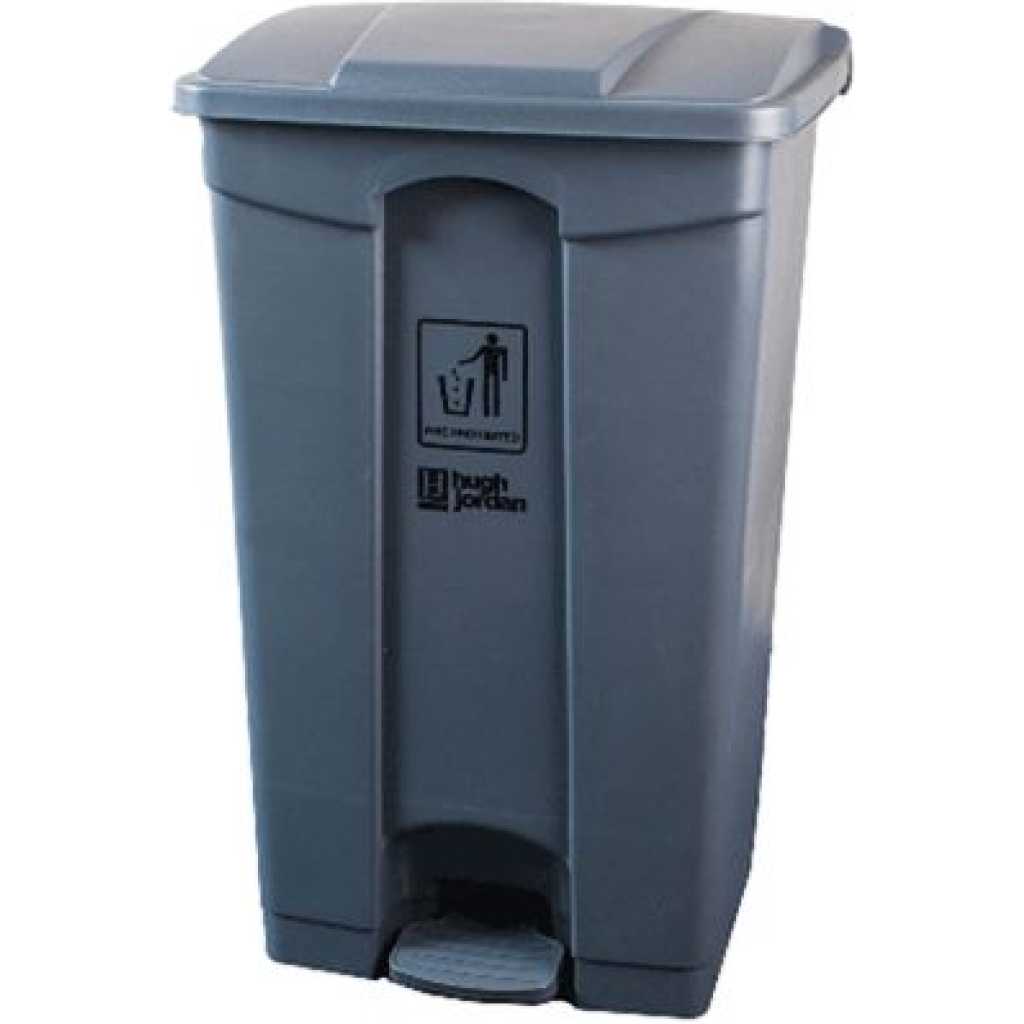 DEL UK 80L Step-On / Foot Pedal Waste Bin- Grey