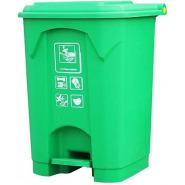 DEL UK 50L Step-On / Pedal Waste Bin- Green Baskets, Bins & Containers TilyExpress