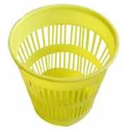 Plastic Waste Paper Basket-Lemon Green